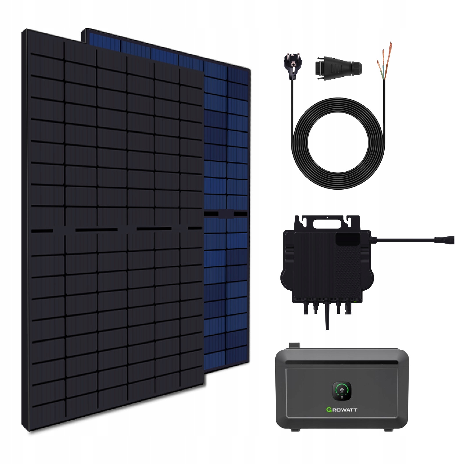 Fotovoltika balkón 860W s meničom NEO 800W a Growatt NOAH 2000